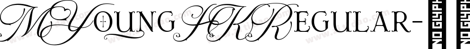 MYoung HK Regular字体转换